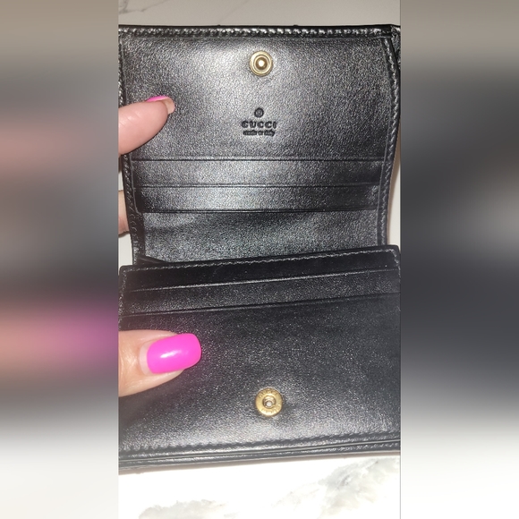 GUCCI Marmont Leather Card Case Wallet - Picture 5 of 14